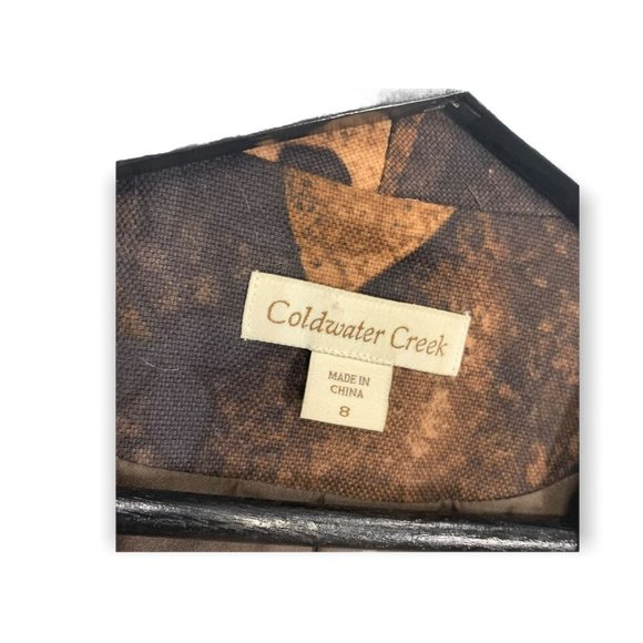 Coldwater Creek Floral Leaves Blazer Medium - Picture 3 of 8